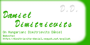 daniel dimitrievits business card