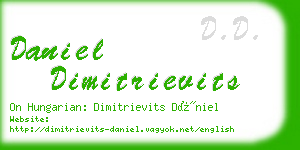 daniel dimitrievits business card